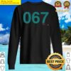 squid game player 067 costume premium sweater
