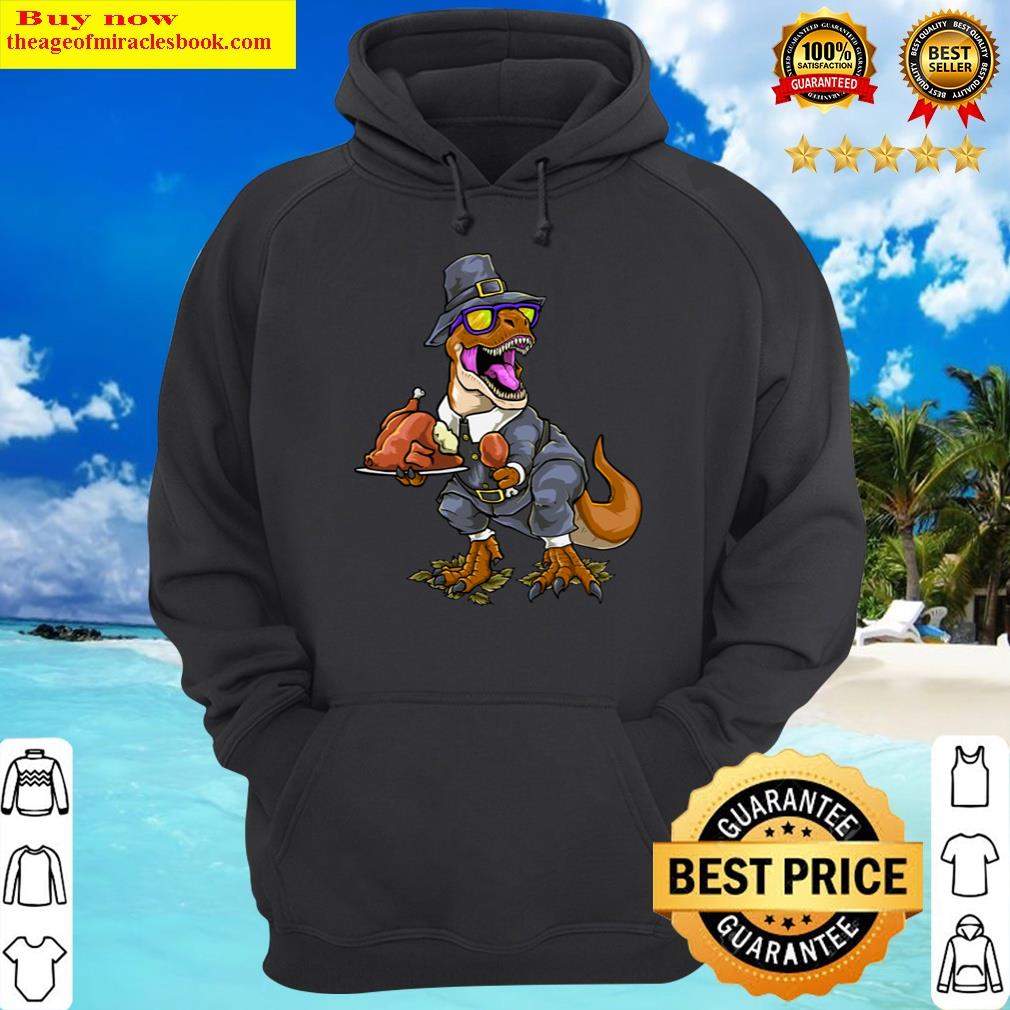thanksgiving turkey dinosaur hoodie