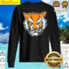 tiger head biting a can graphic sweater