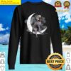 weimaraner sit on the moon sweater