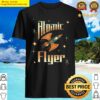 atomic flyer retro rocket spaceship shirt