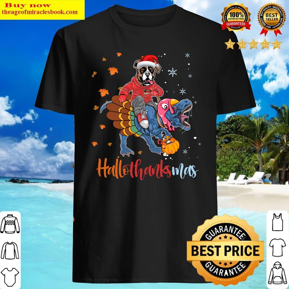 Boxer Hallothanksmas Long Sleeve Shirt Boxer Hallothanksmas Long Sleeve Shirt