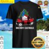 cat tree christmas cat shirt