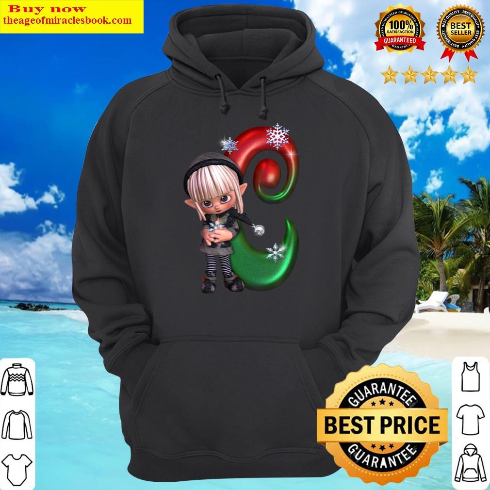 christmas elf with c classic hoodie