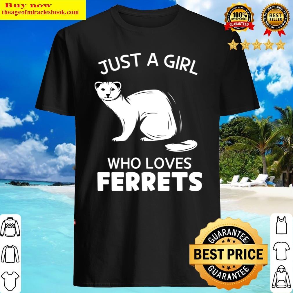 Cute White Weasel Ferret Shirt Cute White Weasel Ferret Shirt