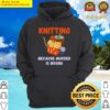 knitting because murder is wrong essential hoodie