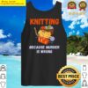 knitting because murder is wrong essential tank top