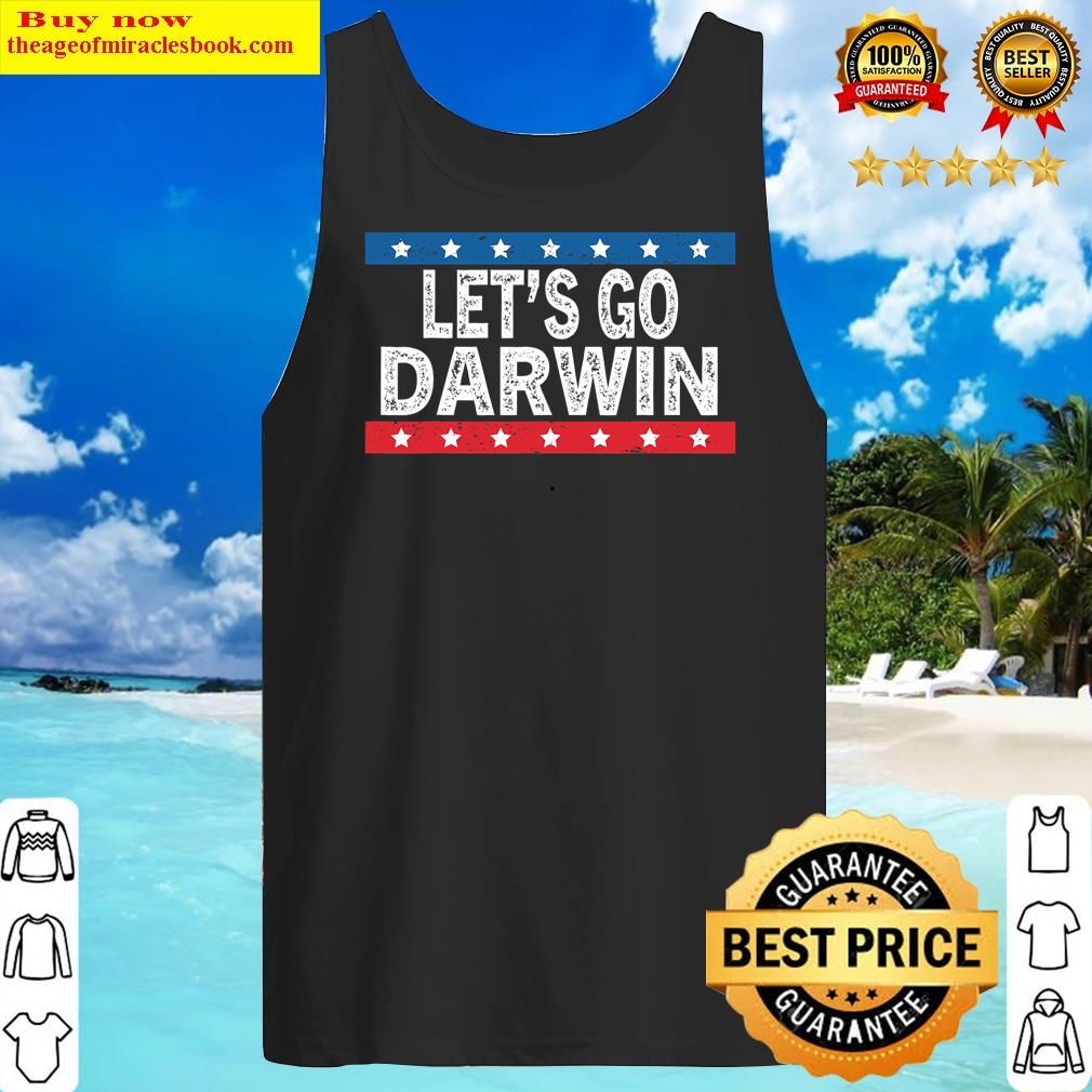 lets go darwin conservative us flag lets go darwin trendy tank top
