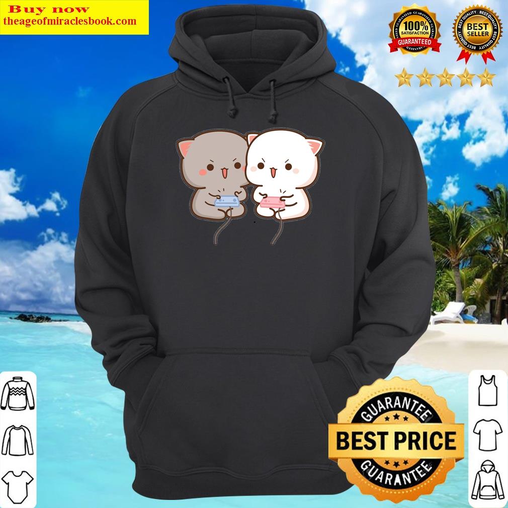 mochi mochi peach cat hoodie
