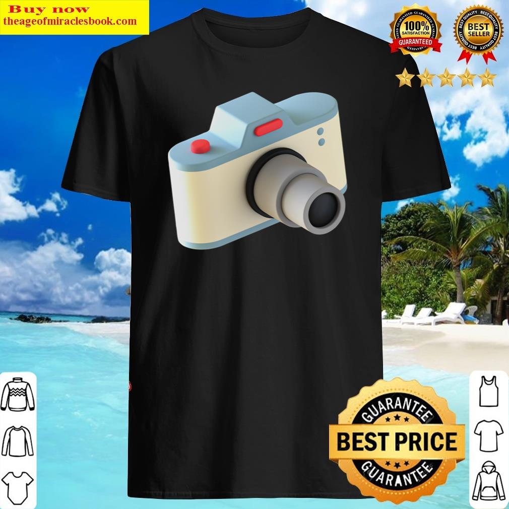 Blue Camera Ona A White Background Shirt Blue Camera Ona A White Background Shirt