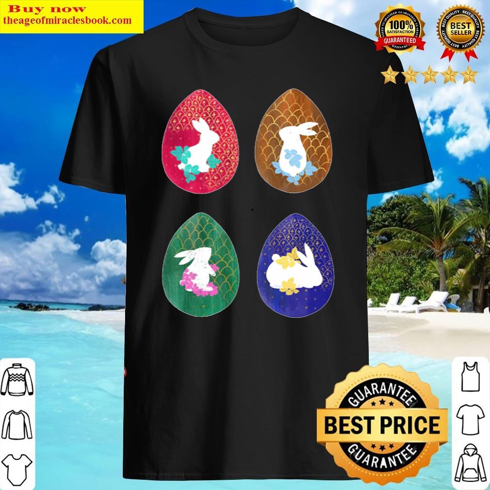 Cute Happy Easter Bunny Rabbit Eggs Shirt