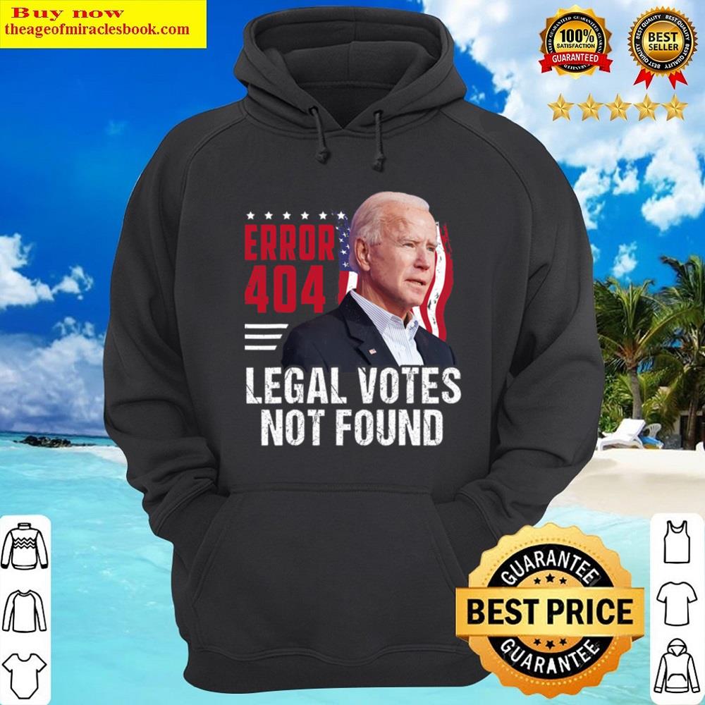 Alternative view of Black Error 404 Funny Biden Shirt