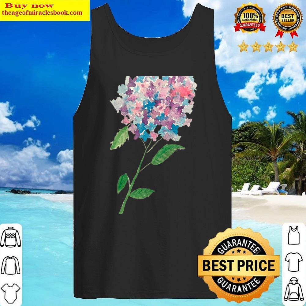 Slb Designs Hydrangea Watercolor Shirt Tank Top