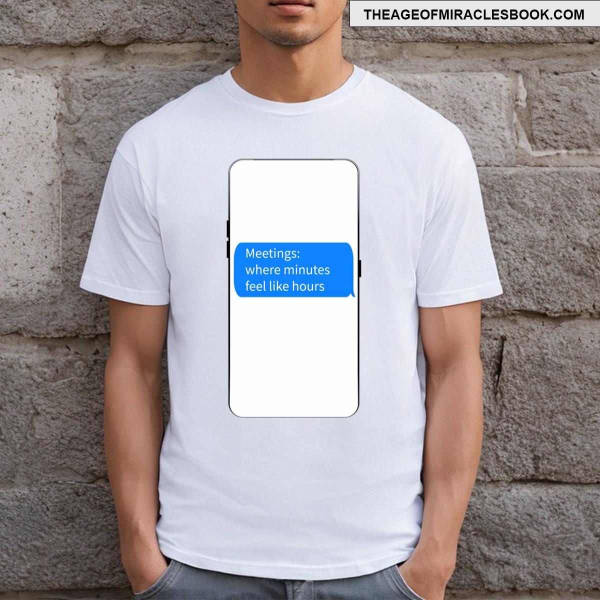 Meetings Poptext Lt T-shirt