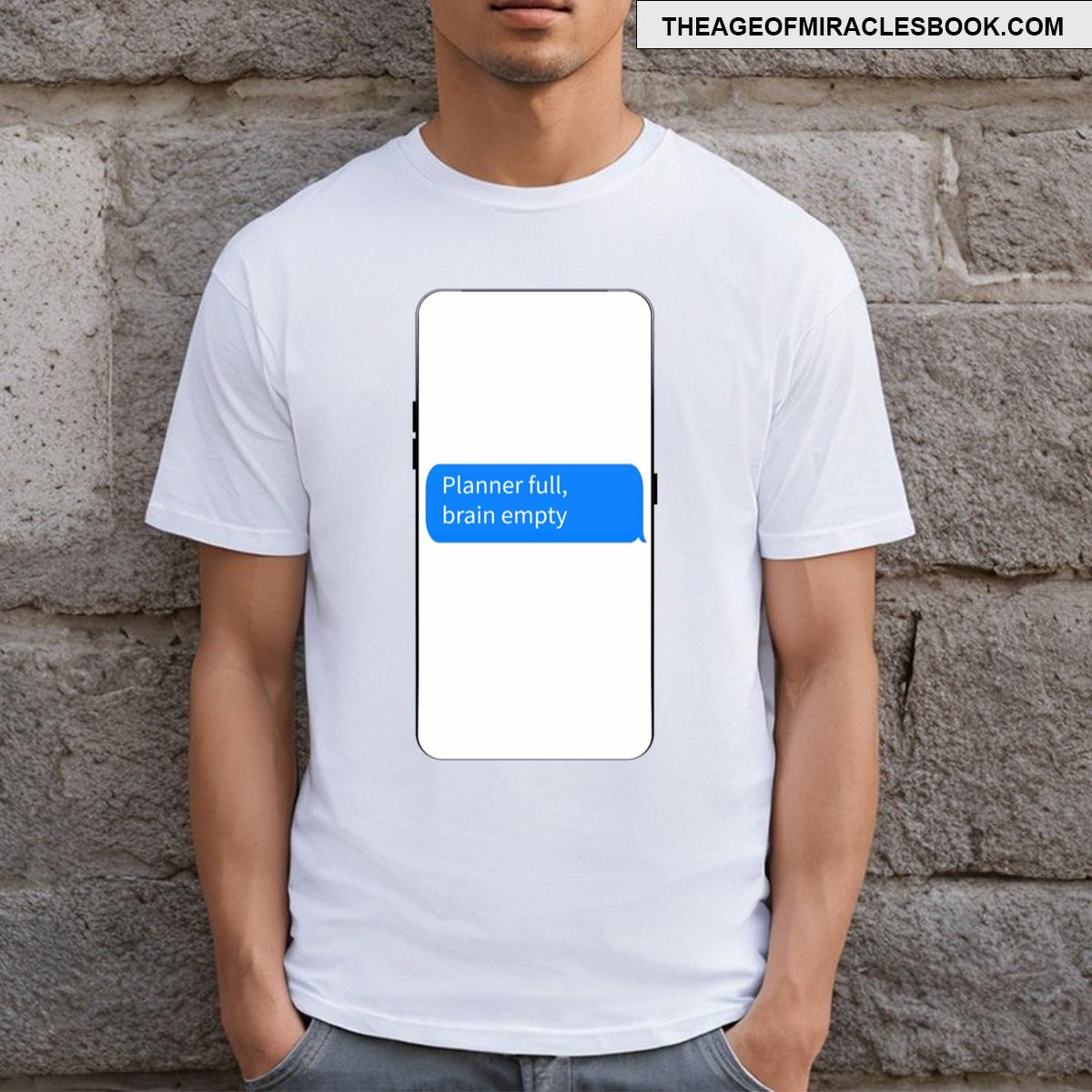 Planner Full Poptext Lt T-shirt